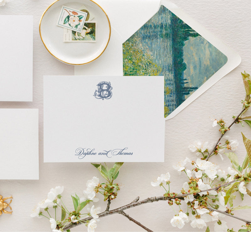 Guide to personalized stationery gifts for newlyweds and engaged couples