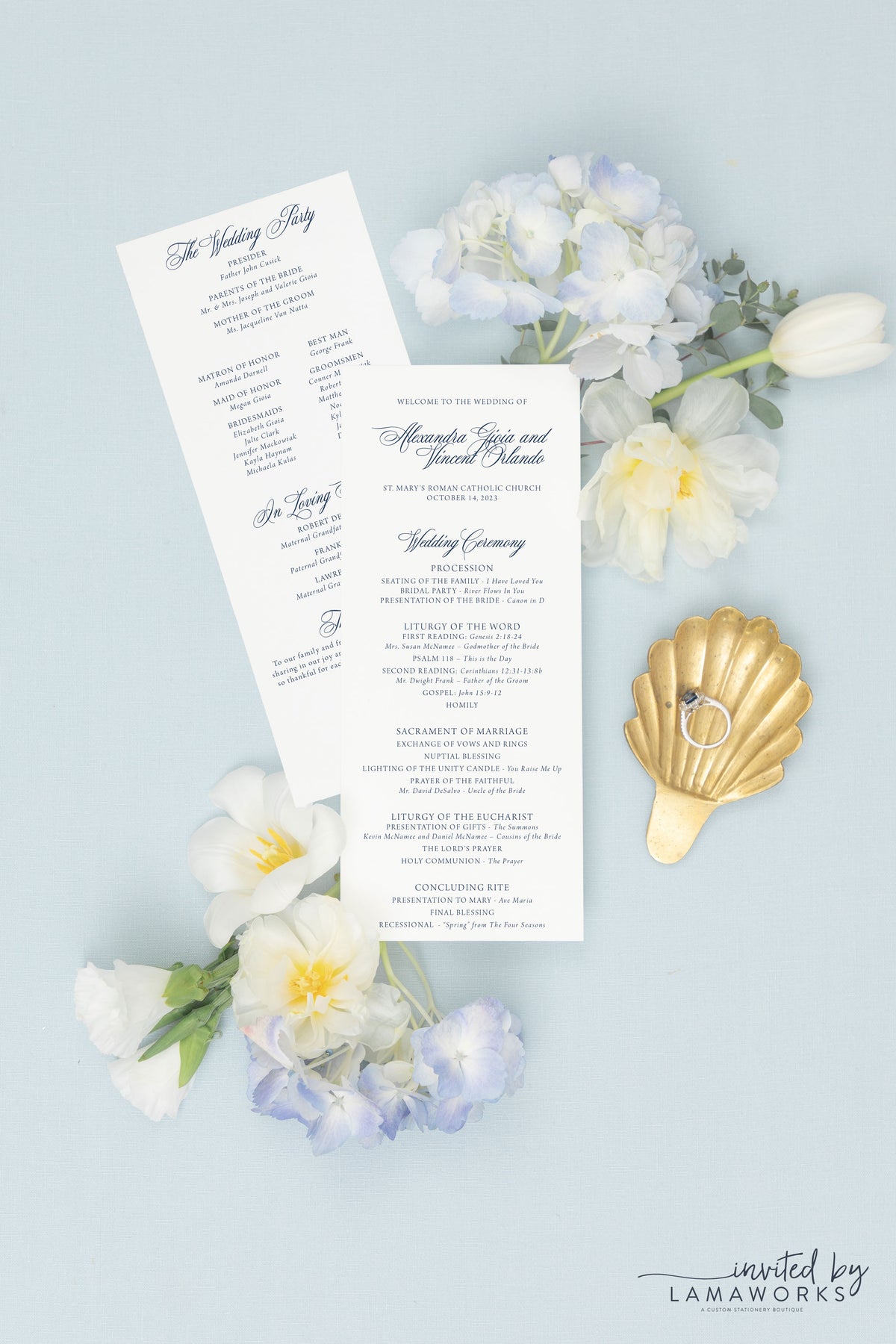 Alexandra | Wedding Program
