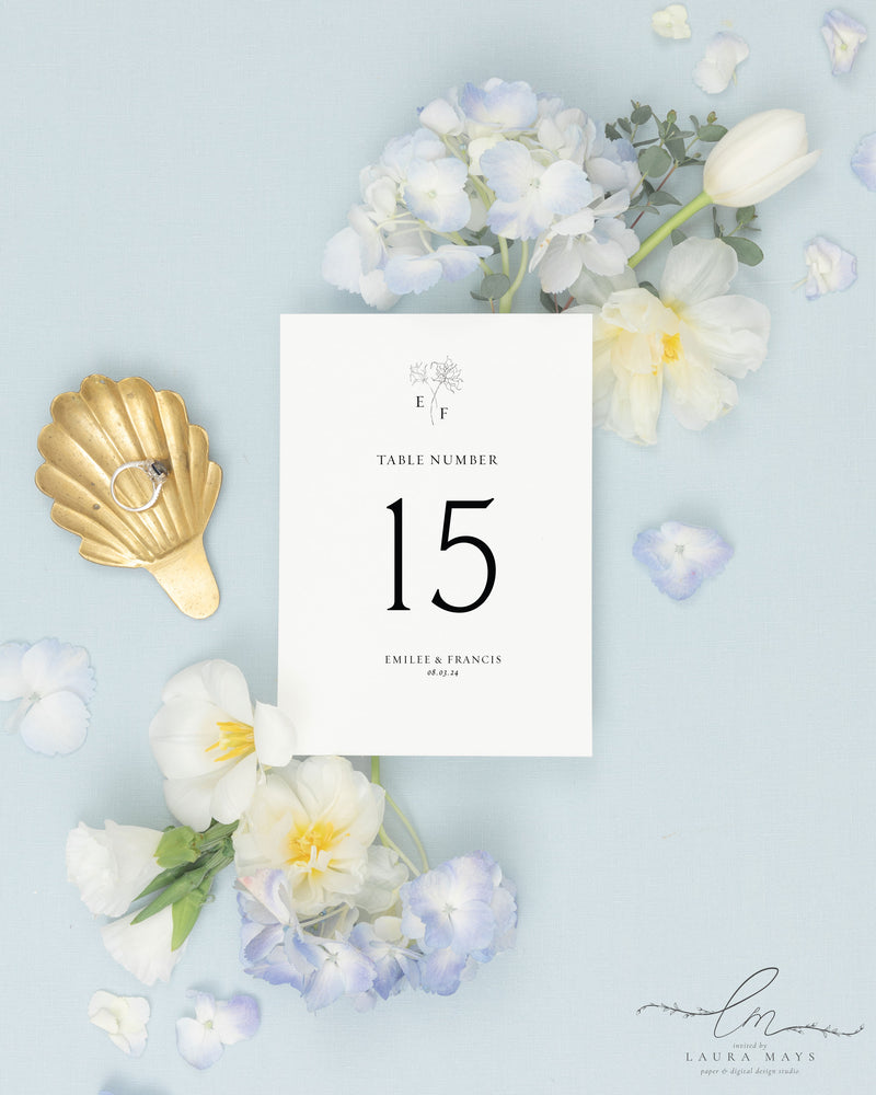 Theresa | Table Numbers