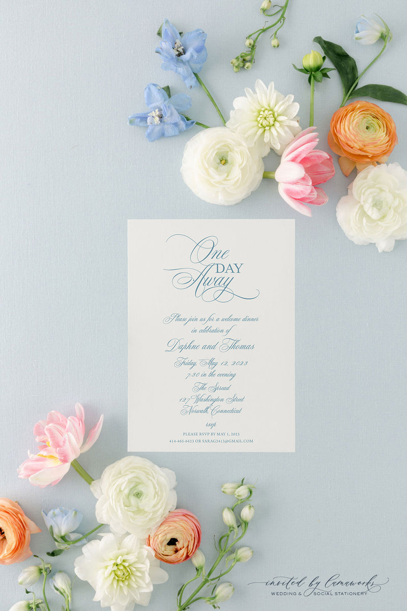 Daphne | One Day Away Invitation