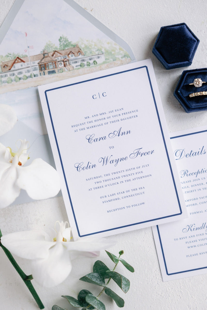 2026 Wedding Stationery Trends - Venue Illustrations