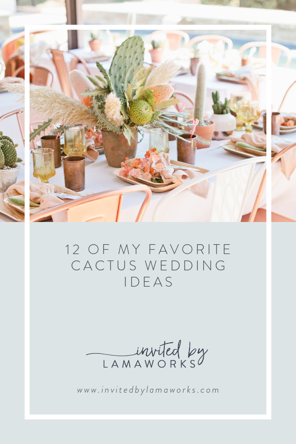 12 ideas for a Cactus or Succulent Wedding