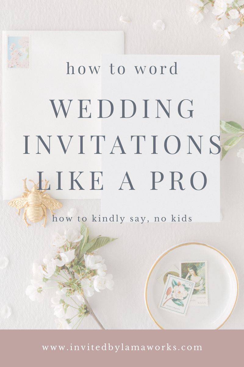 no kids invited to the wedding