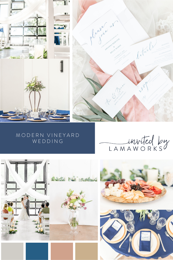Modern Vineyard Wedding - Pointe D'Vine