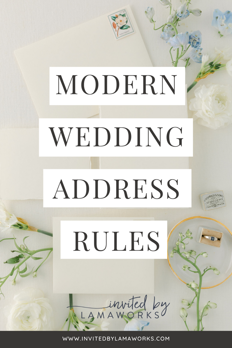 wedding guest list addresses formal modern etiquette