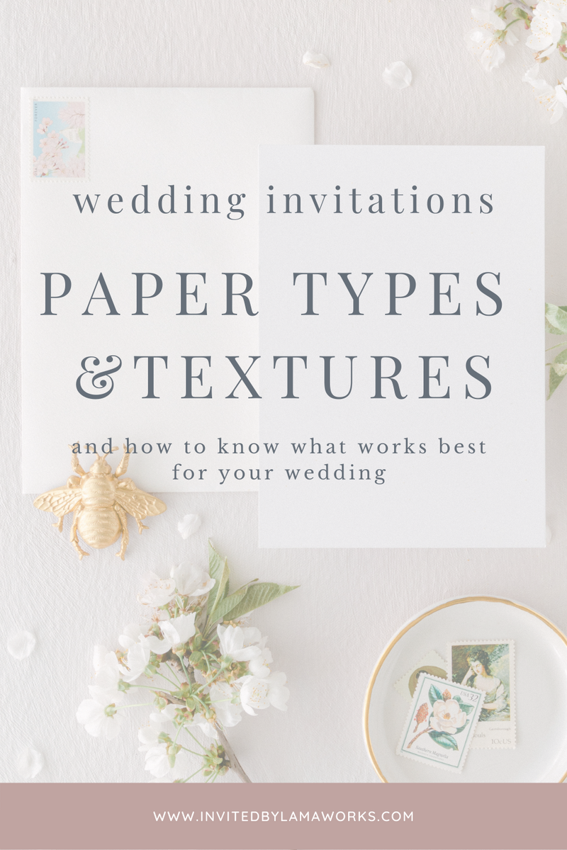 how to choose paper for your wedding invitations