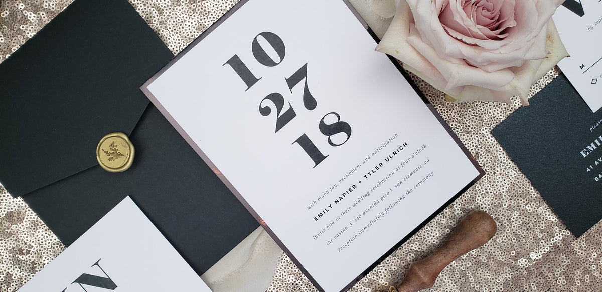 Rustic Watercolor Wedding Invitation Set | Larissa