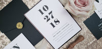 Rustic Watercolor Wedding Invitation Set | Larissa