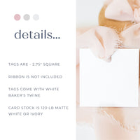 Madison | Favor and Gift Tags