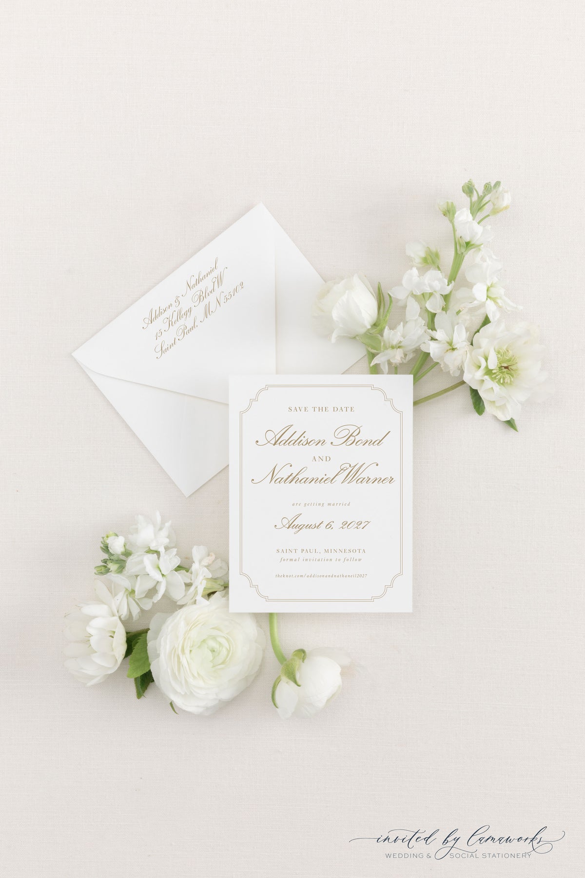 Addison | Save the Date - Delicate Border