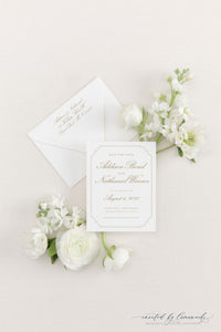 Addison | Save the Date - Delicate Border