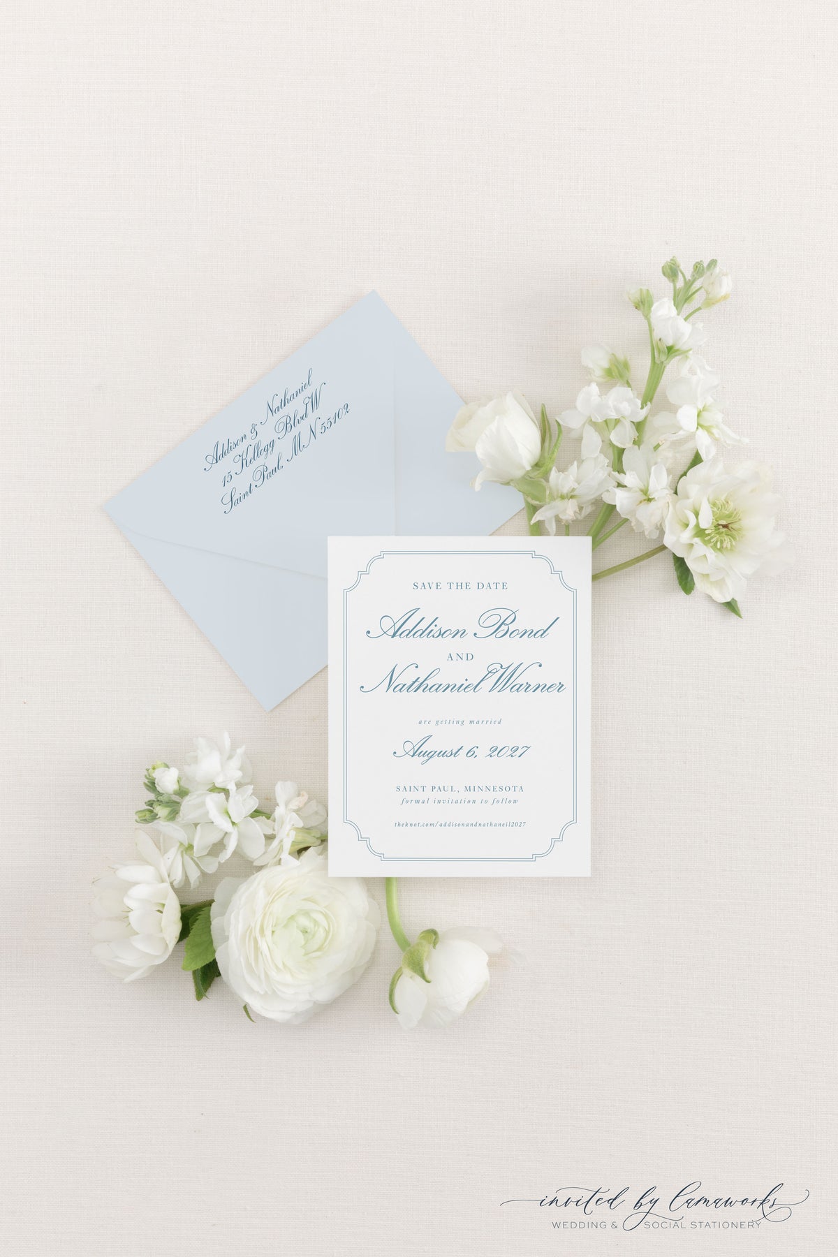 Addison | Save the Date - Delicate Border