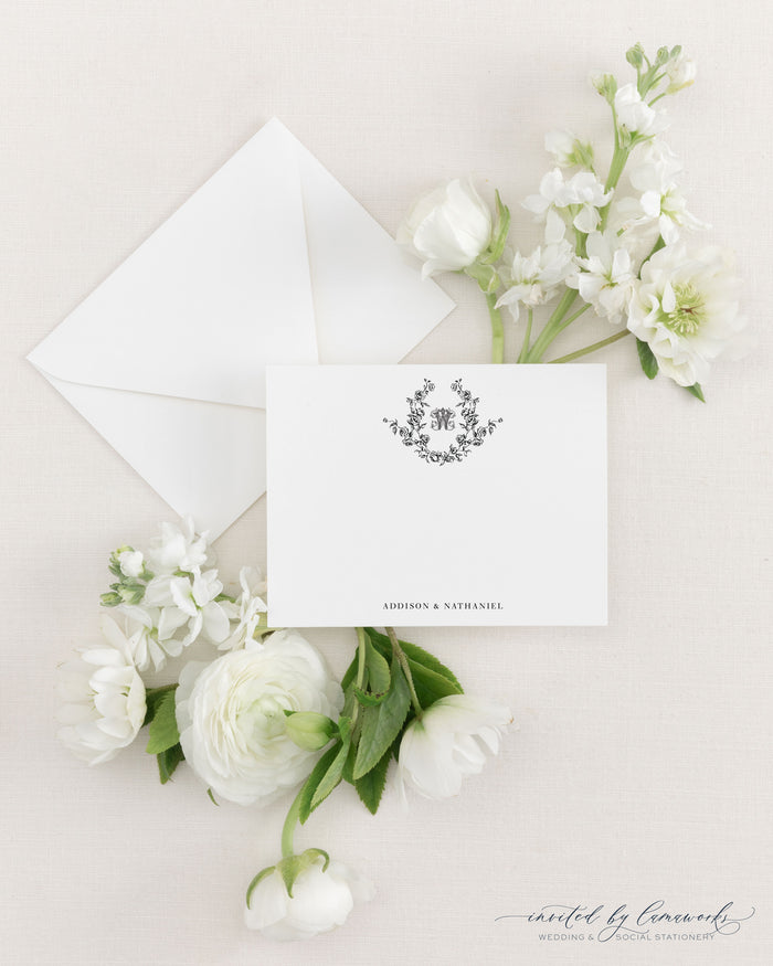 Addison | Personal Stationery Flat