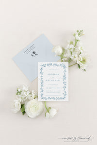Addison | Save the Date - Floral Frame