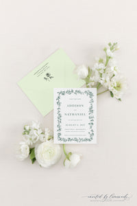 Addison | Save the Date - Floral Frame