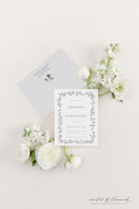 Addison | Save the Date - Floral Frame