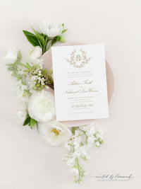 Addison | Invitation Suite - Crest and Monogram