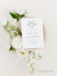 Addison | Invitation Suite - Crest and Monogram