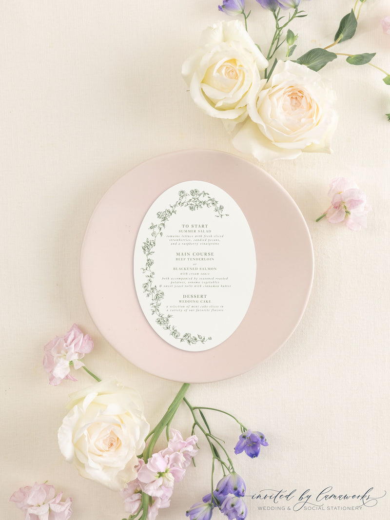 Addison | Oval Menu