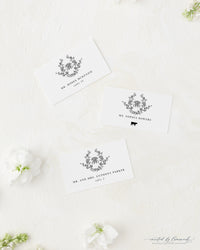 Addison | Escort or Place Card with Crest