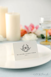 Addison | Escort or Place Card with Crest