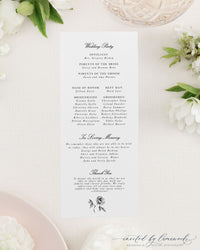 Addison | Wedding Program