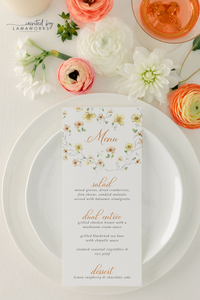 Andrea | Menu Watercolor