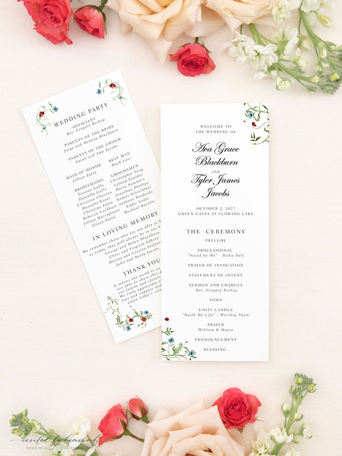 Ava | Wedding Program