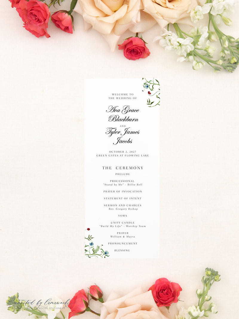 Ava | Wedding Program