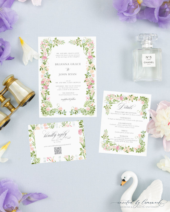 Brianna Garden Invitation Suite