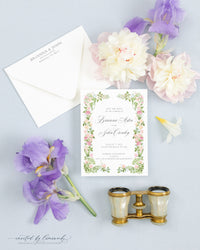 Brianna |  Save the Date - Floral Frame