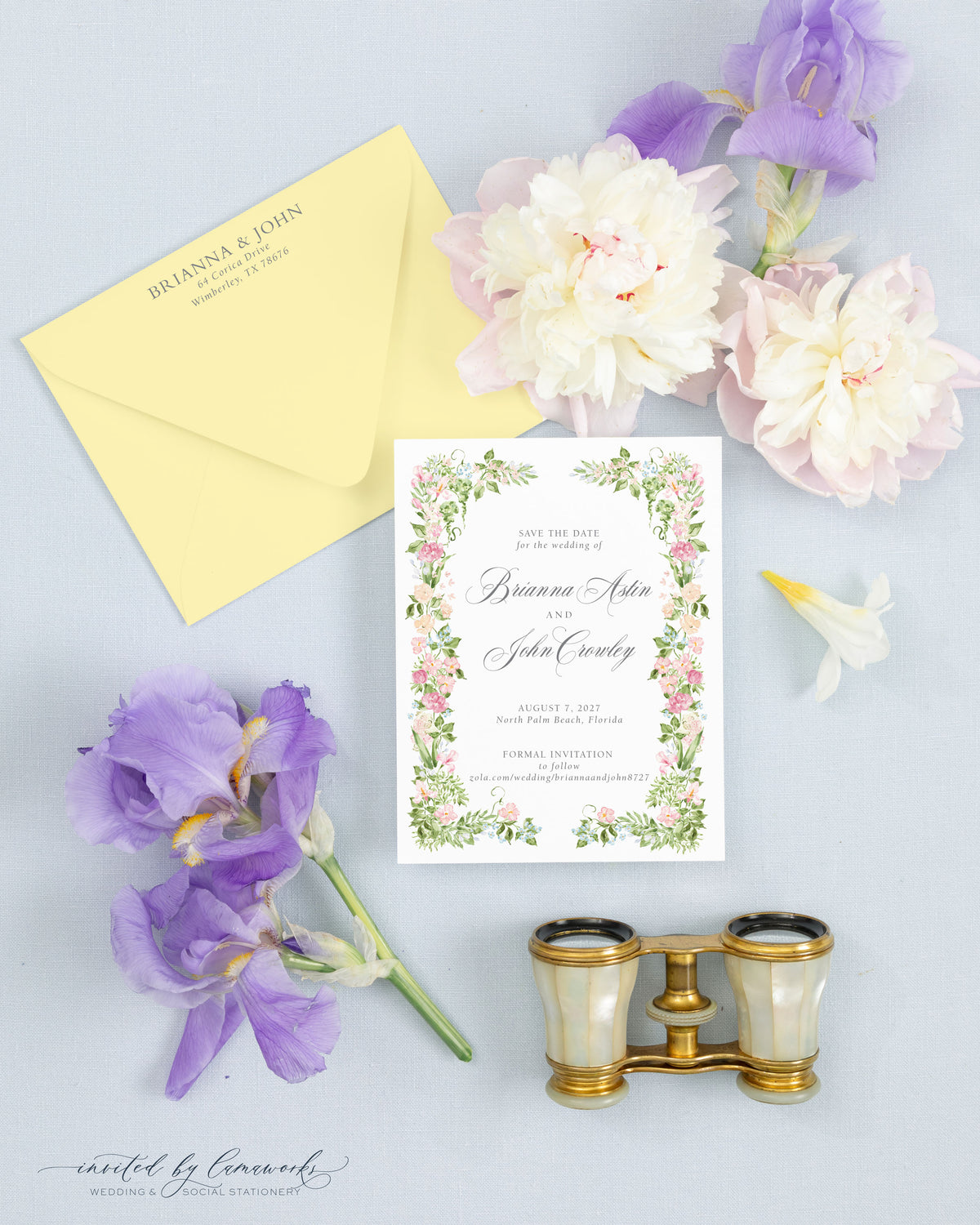Brianna |  Save the Date - Floral Frame