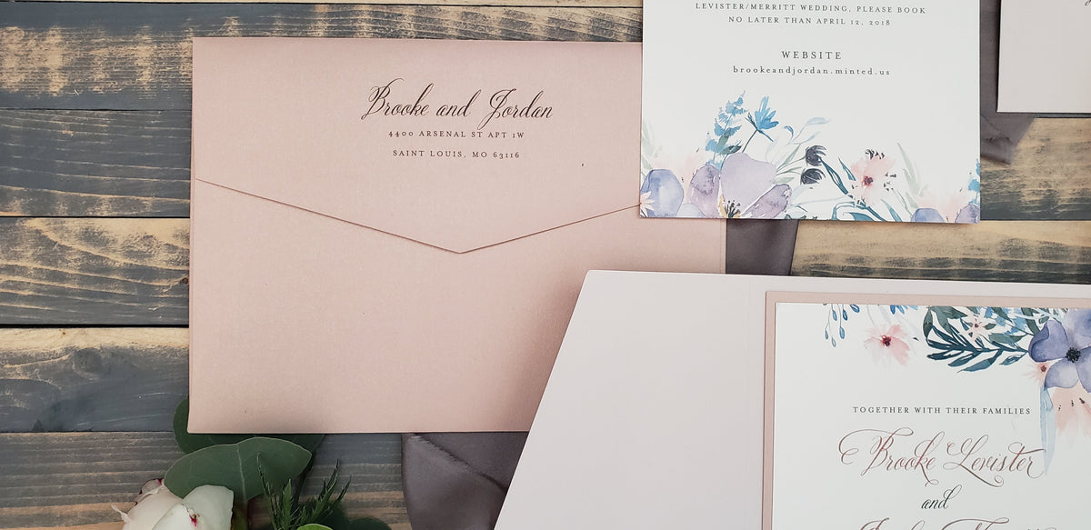 Elegant Pencil Drawn Laurel Letter Writing Set