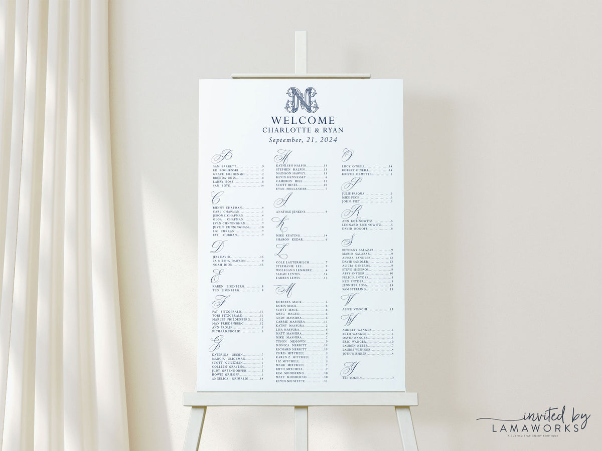 Charlotte - Seating Chart