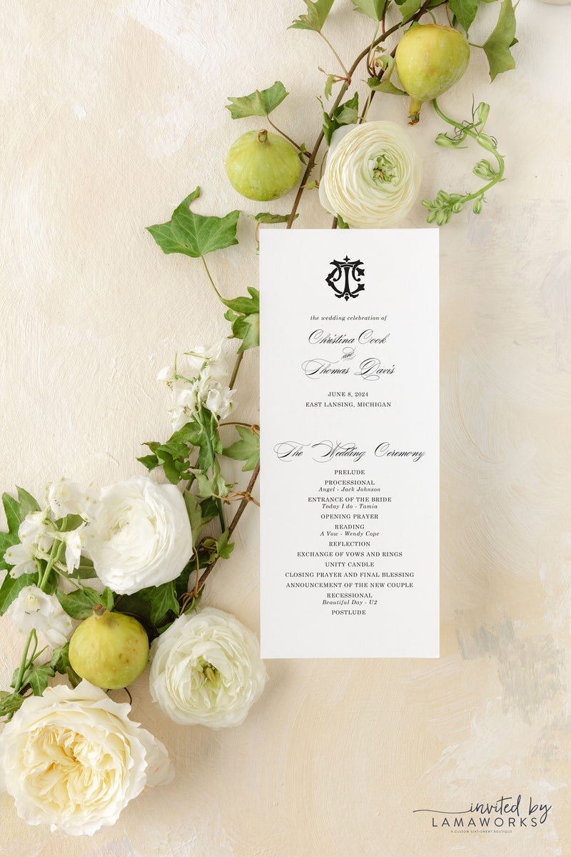 Christina |  Escort Cards & Place Cards