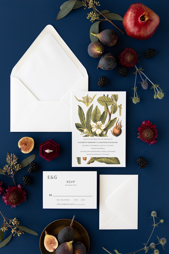 Greenery Branch Wedding Menu | Kaitlin