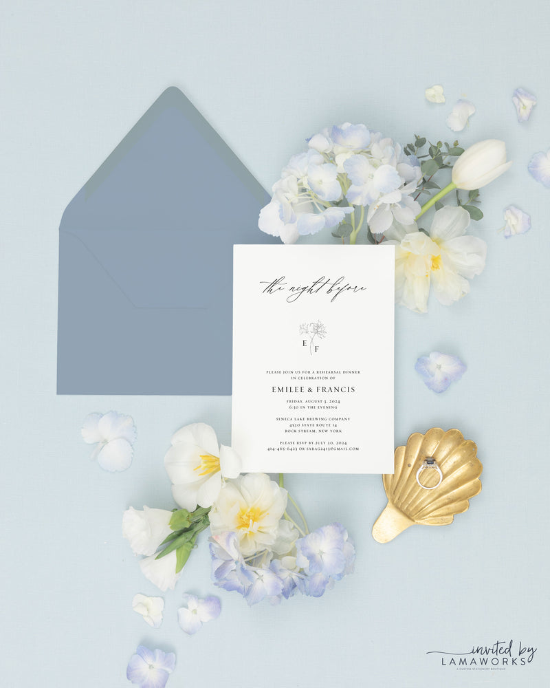 Monogram Crest Printed Wedding Programs | Evangeline