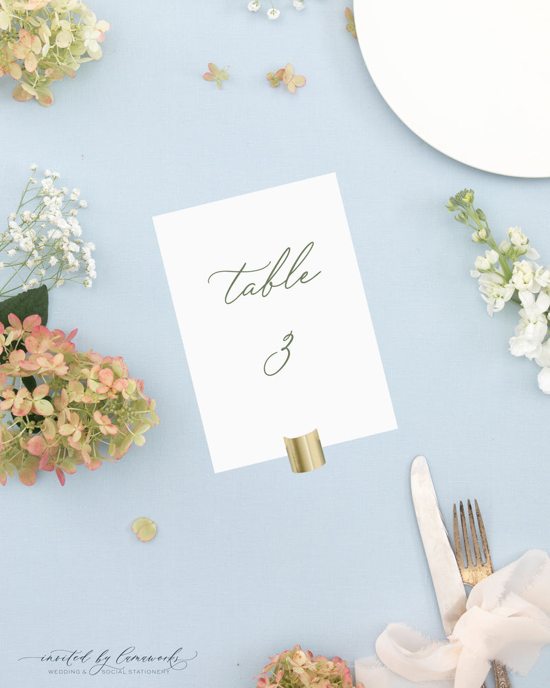 Hannah | Table Numbers