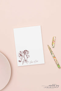 Elegant Watercolor Floral Place Cards or Escort Cards | Rebecca