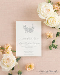 Isabella | Delicate Wreath Invitation