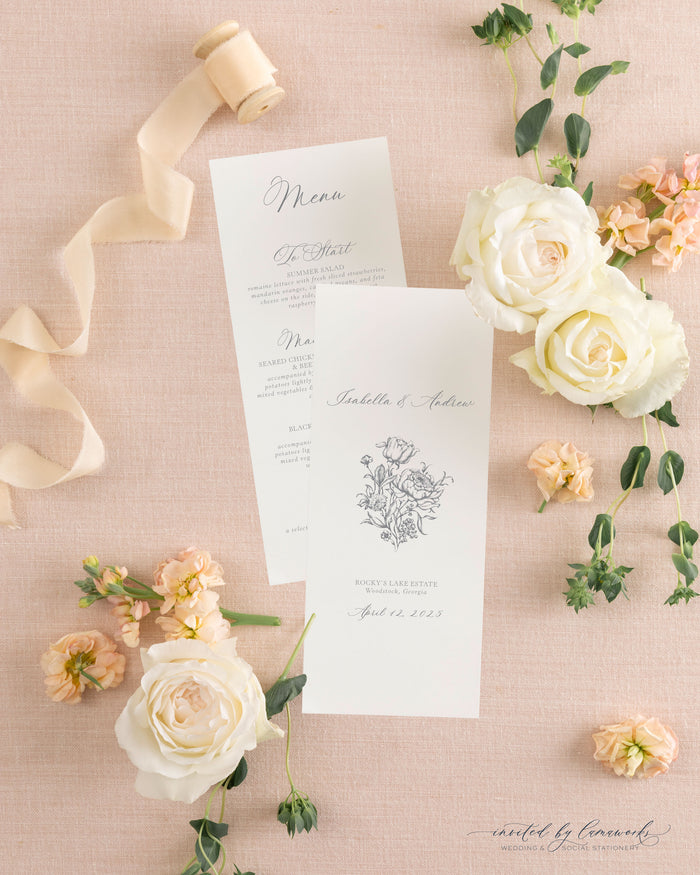 Isabella | Menu - Large Flower