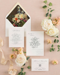 Isabella | Large Flower Invitation