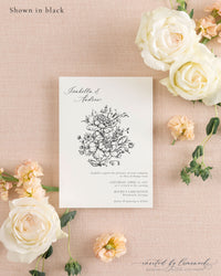 Isabella | Large Flower Invitation