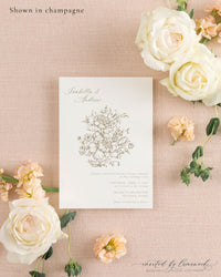 Isabella | Large Flower Invitation