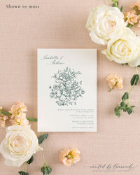 Isabella | Large Flower Invitation