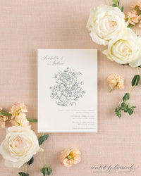 Isabella | Large Flower Invitation