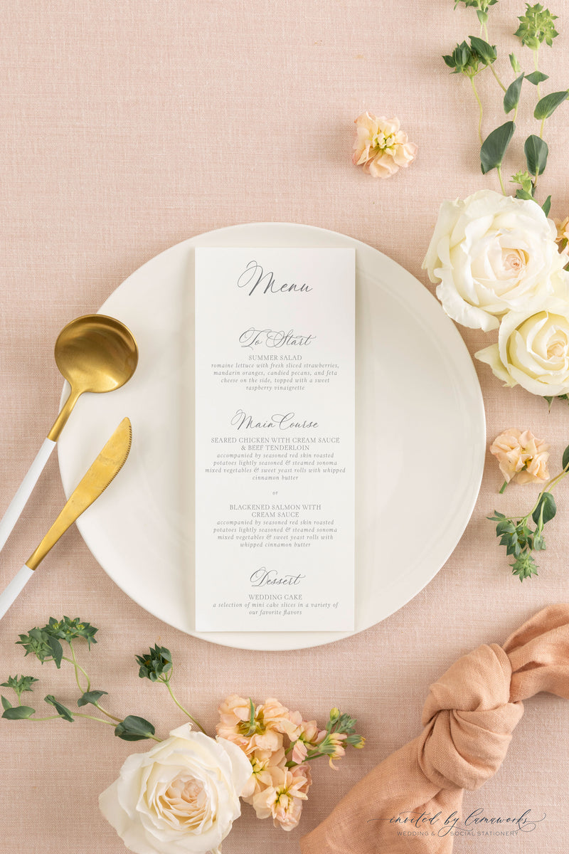 Isabella | Menu - Large Flower