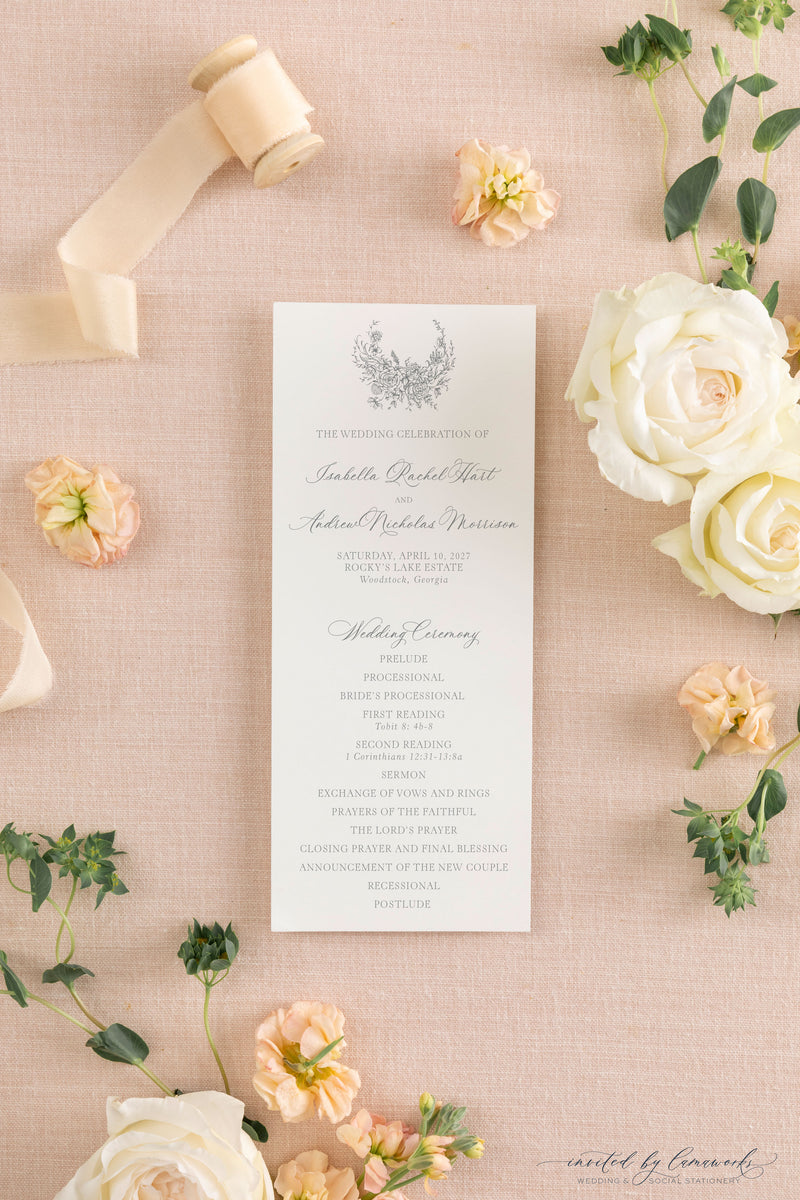 Isabella | Wedding Program