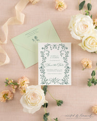 Isabella | Save the Date - Floral Frame