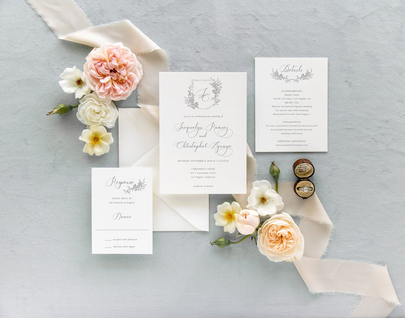 Simple Calligraphy Place Card or EScort Card | Emily